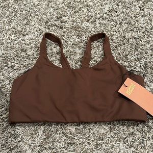 Like-New Girlfriend Collective Earth Lou V-Back Bra Med